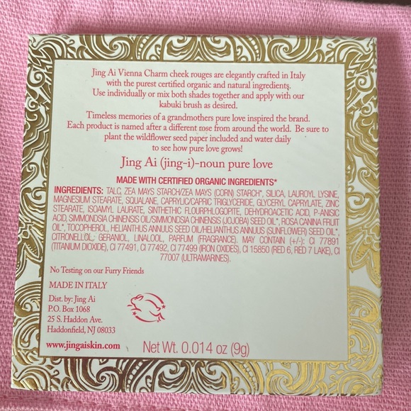 Jing Ai Skin Big blush palette/compact with mirror new opened for pic/untested - Picture 3 of 3